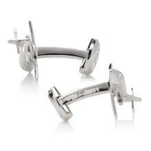 Load image into Gallery viewer, Sterling Private Jet Cufflinks