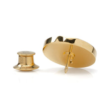 Load image into Gallery viewer, Two Toned Stainless Steel Round Infinity Engravable Lapel Pin