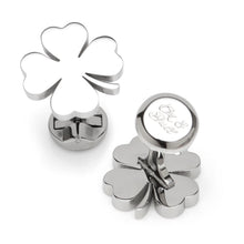 Load image into Gallery viewer, Four Leaf Clover Stainless Cufflink
