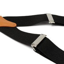 Load image into Gallery viewer, Black Convertible Suspenders