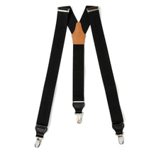Load image into Gallery viewer, Black Convertible Suspenders