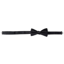 Load image into Gallery viewer, Black Silk Bow Pre-Tie