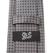 Load image into Gallery viewer, Gray Cross Dot-Men's Tie