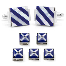 Load image into Gallery viewer, Mother of Pearl Floating and Diamond 5-Stud Set