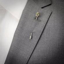 Load image into Gallery viewer, Sterling Silver Skull Stick Pin
