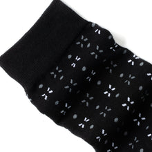 Load image into Gallery viewer, Dot Patterned Black Men's Socks