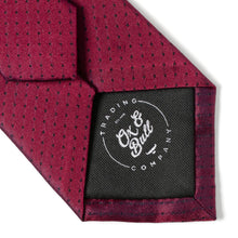 Load image into Gallery viewer, Red Pin Dot Men's Tie