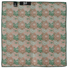 Load image into Gallery viewer, Green Floral Tie and Pocket Square Gift Set