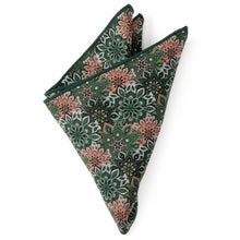 Load image into Gallery viewer, Green Floral Pocket Square