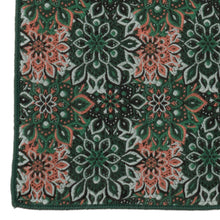 Load image into Gallery viewer, Green Floral Pocket Square