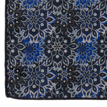 Load image into Gallery viewer, Navy Floral Pocket Square
