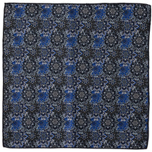 Load image into Gallery viewer, Navy Floral Pocket Square