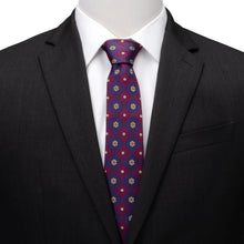 Load image into Gallery viewer, Deep Purple Floral Men's Tie