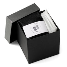 Load image into Gallery viewer, Black Floral Tie and Pocket Square Gift Set