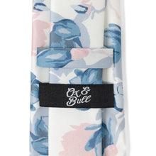 Load image into Gallery viewer, White Floral Patterned Printed Men's Tie