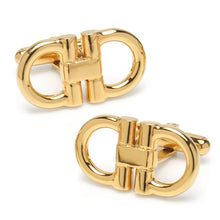 Load image into Gallery viewer, Horse Bit Gold Stainless Steel Cufflinks