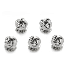 Load image into Gallery viewer, Silver Knot 5-Studs