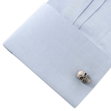 Load image into Gallery viewer, Stainless Steel Mustache Skull Cufflinks