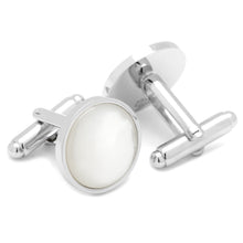 Load image into Gallery viewer, Silver and Mother of Pearl 5-Stud Set