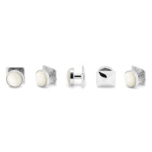 Load image into Gallery viewer, Silver and Mother of Pearl 5-Studs