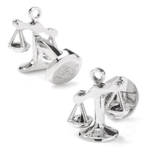 Load image into Gallery viewer, Moving Parts Scales of Justice Cufflinks