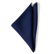 Load image into Gallery viewer, Navy Silk Pocket Square