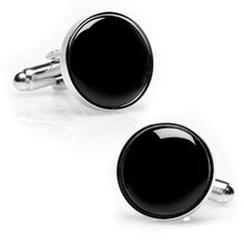 Load image into Gallery viewer, Silver and Onyx 5-Stud Set