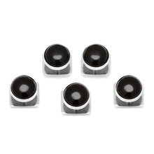 Load image into Gallery viewer, Silver and Onyx 5-Studs
