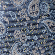 Load image into Gallery viewer, Blue & Gray Paisley Men's Tie