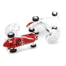 Load image into Gallery viewer, Vintage Race Car 3D Cufflinks