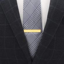 Load image into Gallery viewer, Engravable Rectangle Gold Cufflinks and Tie Bar Gift Set
