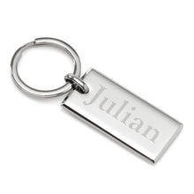 Load image into Gallery viewer, Rectangle Engravable Stainless Steel Key Chain