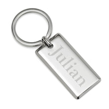 Load image into Gallery viewer, Rectangle Engravable Stainless Steel Key Chain