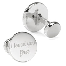 Load image into Gallery viewer, I Loved You First Custom Photo Cufflinks