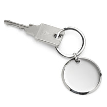 Load image into Gallery viewer, Round Engravable Stainless Steel Key Chain