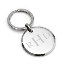 Load image into Gallery viewer, Round Engravable Stainless Steel Key Chain
