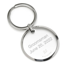 Load image into Gallery viewer, Round Engravable Stainless Steel Key Chain