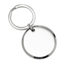 Load image into Gallery viewer, Round Engravable Stainless Steel Key Chain