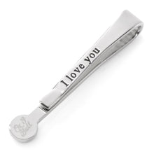 Load image into Gallery viewer, Silver and Onyx Tie Bar