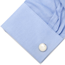 Load image into Gallery viewer, Sterling Mosaic Mother of Pearl Cufflinks