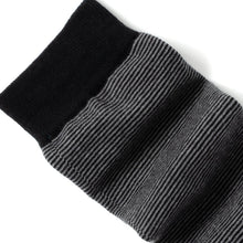 Load image into Gallery viewer, Striped Gray Black Men's Socks