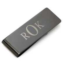 Load image into Gallery viewer, Stainless Steel Gunmetal Engravable Money Clip