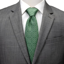 Load image into Gallery viewer, Watercress Green Tiled Men's Tie
