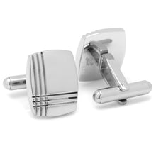 Load image into Gallery viewer, Sterling Silver Tartan Plaid Cufflinks