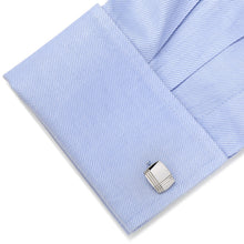 Load image into Gallery viewer, Sterling Silver Tartan Plaid Cufflinks