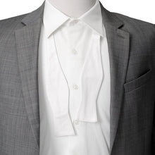 Load image into Gallery viewer, White Silk Self Bow Tie