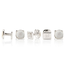 Load image into Gallery viewer, Sterling Silver Classic Formal Mother of Pearl 5-Stud Set