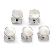 Load image into Gallery viewer, Sterling Silver Classic Formal Mother of Pearl 5-Stud Set