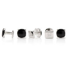 Load image into Gallery viewer, Sterling Silver Classic Formal Black Onyx 5-Studs