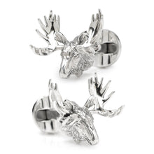 Load image into Gallery viewer, Antique Sterling Silver Moose Cufflinks